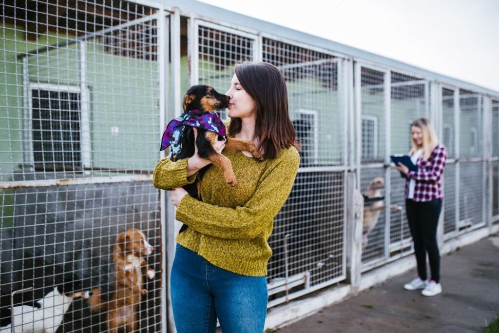 femme adopter chien spa